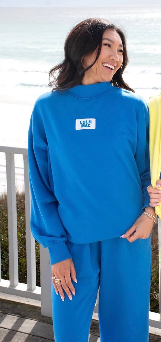 Blue- Mock Neck Only