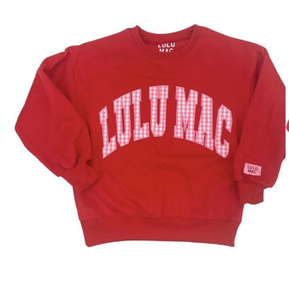 LULU MAC RED GINGHAM - PRE ORDER