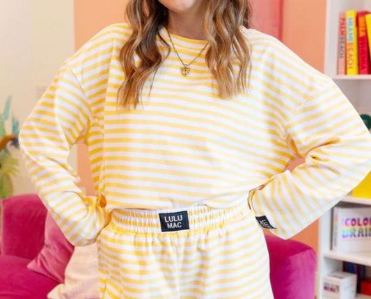 LULU MAC striped long sleeve- Yellow