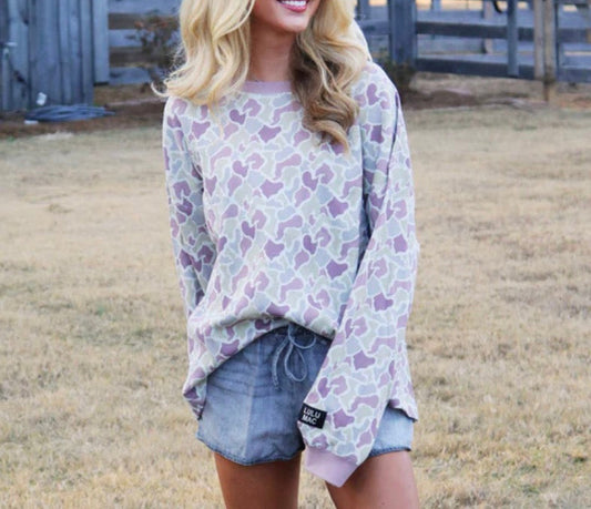 LULU MAC Camo Sweatshirt